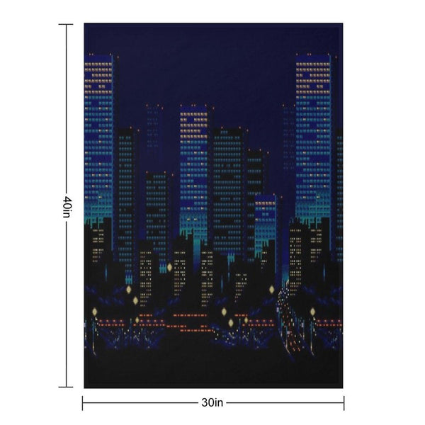 Streets of Rage 16-Bit City Throw Blanket