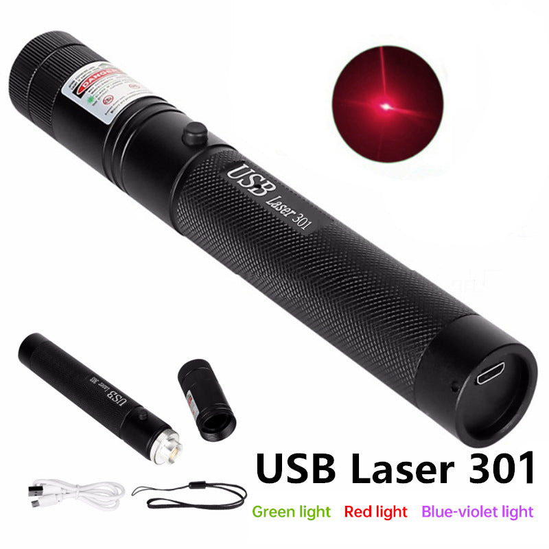 Portable Rechargeable High - Brightness Red/Green/Violet Laser Pointer, 60825 - 1, 532nm/650nm/405nm ，