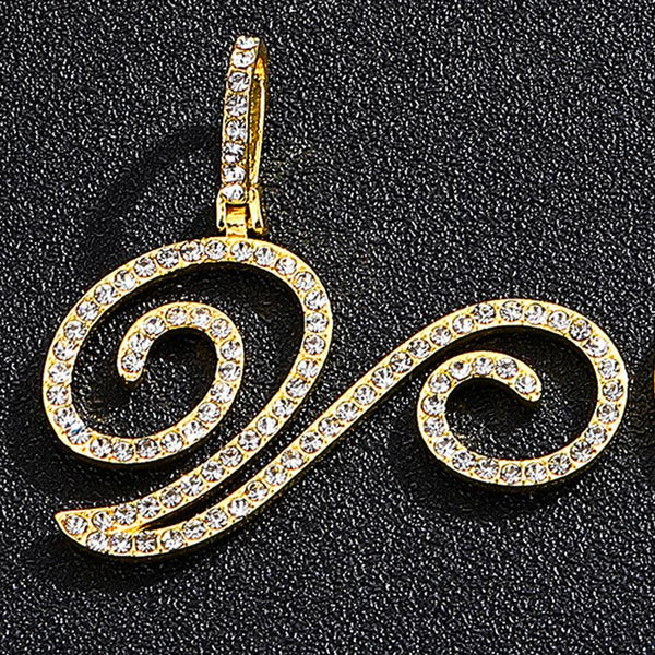 Hip hop accessories grass letter pendant melon seed buckle Cuban chain accessory