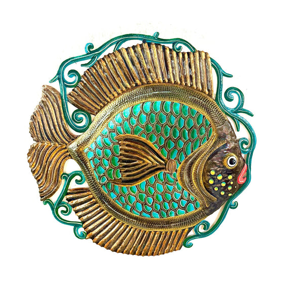 Turquoise Fish in the Sea