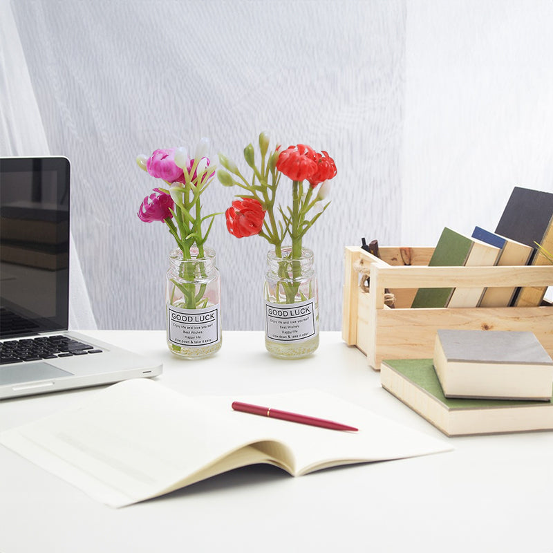 Multicolor three-dimensional luminous vase, creative handmade DIY cream glue accessories, resin small parts