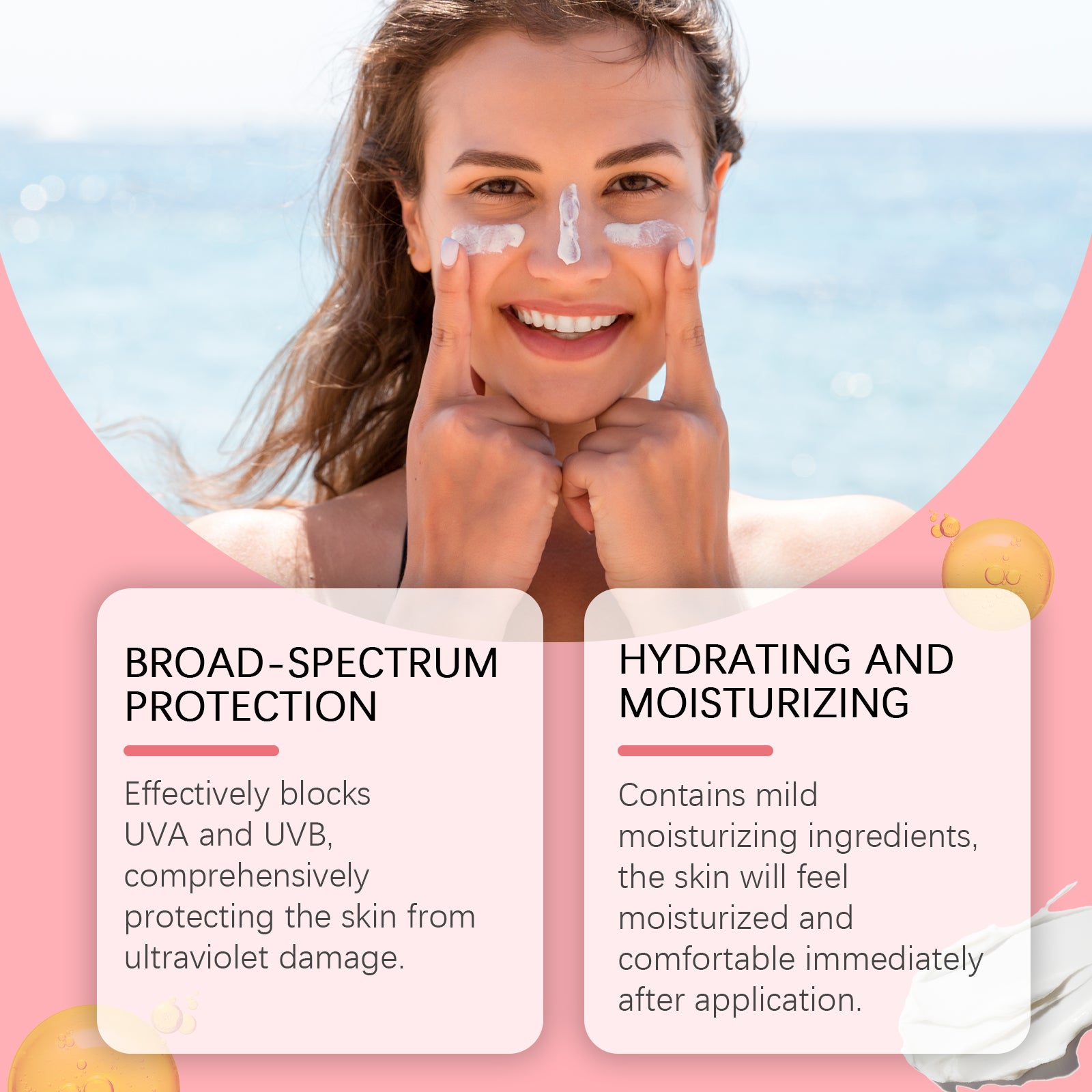 Protection Stick, Summer Outdoor Sun Protection Spf50 Body Skin Moisturizing And Moisturizing Care Stick