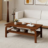 47 Inches Accent Rectangular Coffee Table for Living Room-Walnut