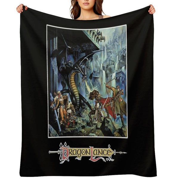 Dragonlance Advanced Dungeons & Dragons of Despair Classic  Essential Comfort Throw Blanket