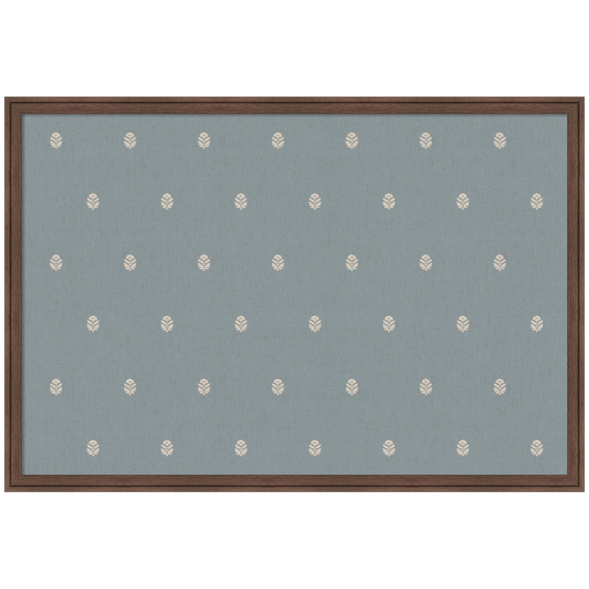 Pinboard Blue Botanical Block Print