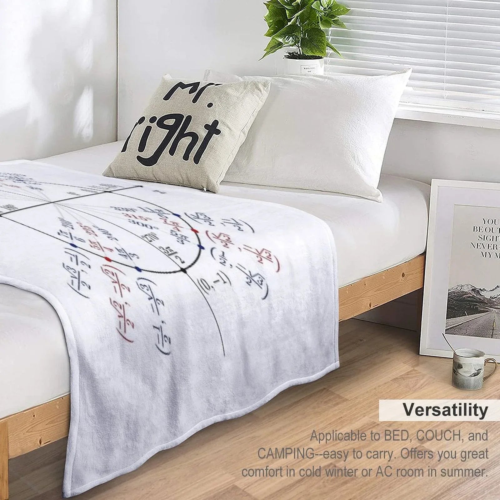 Unit Circle Throw Blanket