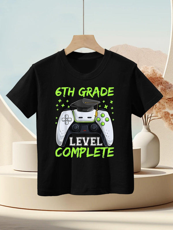 Graduation 6th Grade Level Completes, Graduate Boy Kids T-Shirt