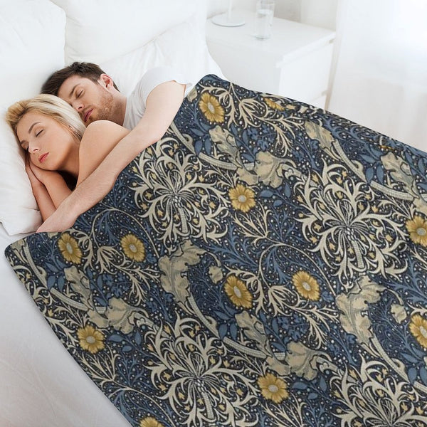 William Morris Seaweed Gift-ready Throw Blanket