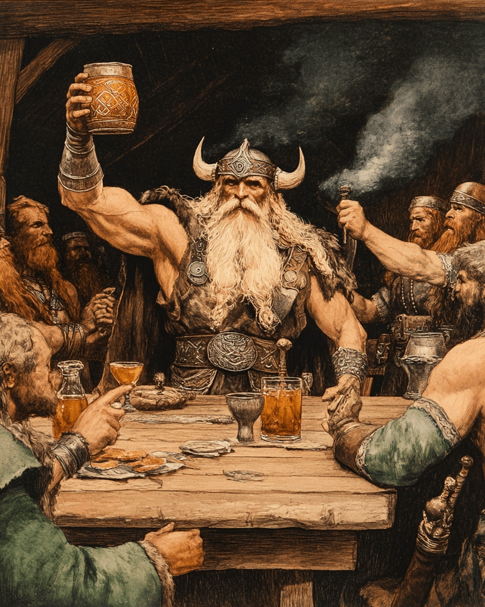 Odin Norse God Art – Viking Wall Decor 8x10 Print on Premium Acid-Free Paper