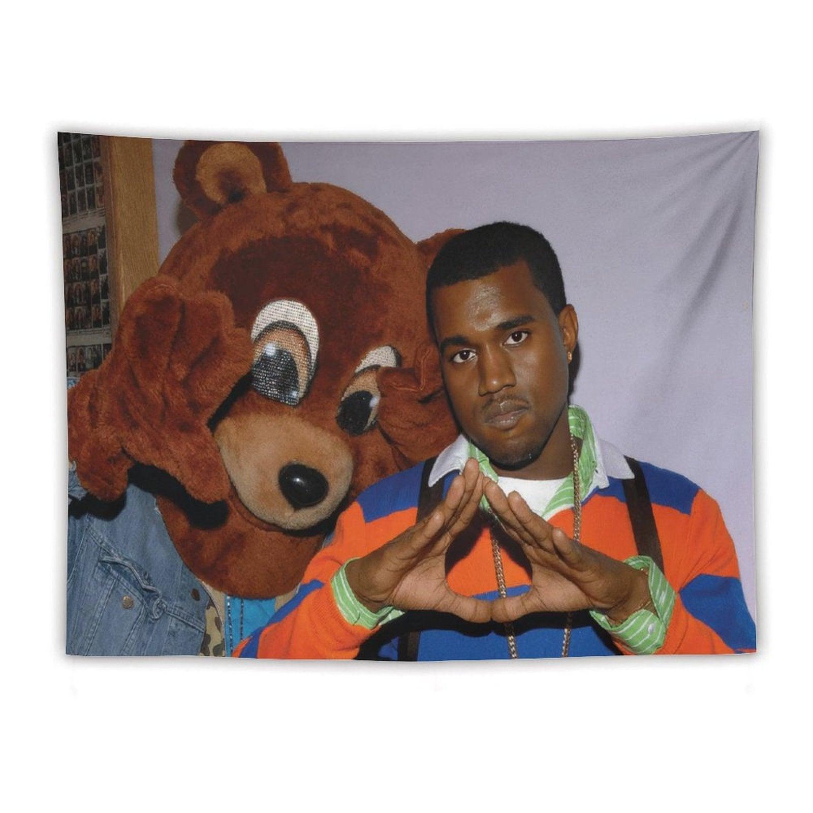 Kanye with Bear Tapestry