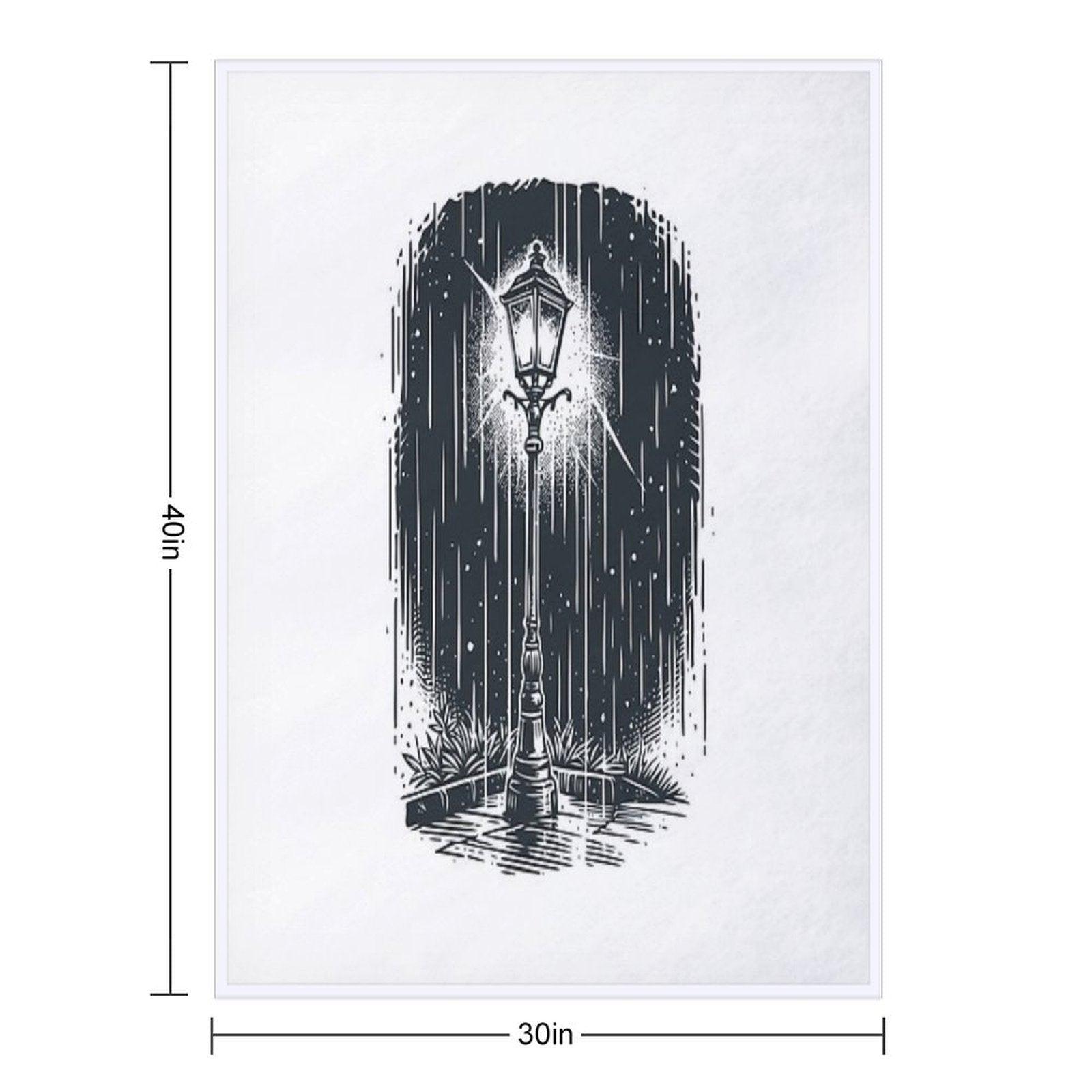 Lamp in The Dark Throw Blanket