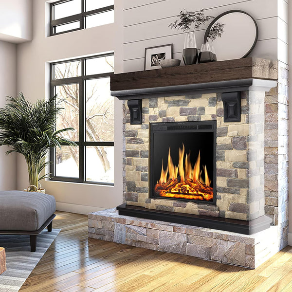 48 Inch Electric Fireplace Stone Mantel Package Y4926 Kismile