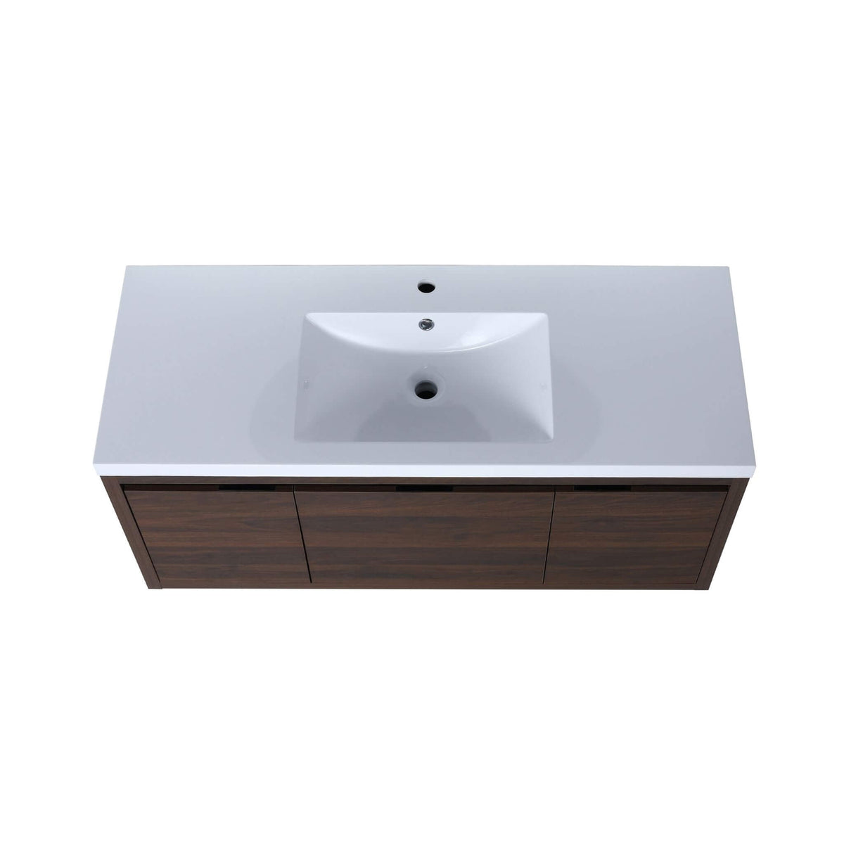 Floating Bathroom Vanity With Resin Sink Soft Close Doors (SAK82560)