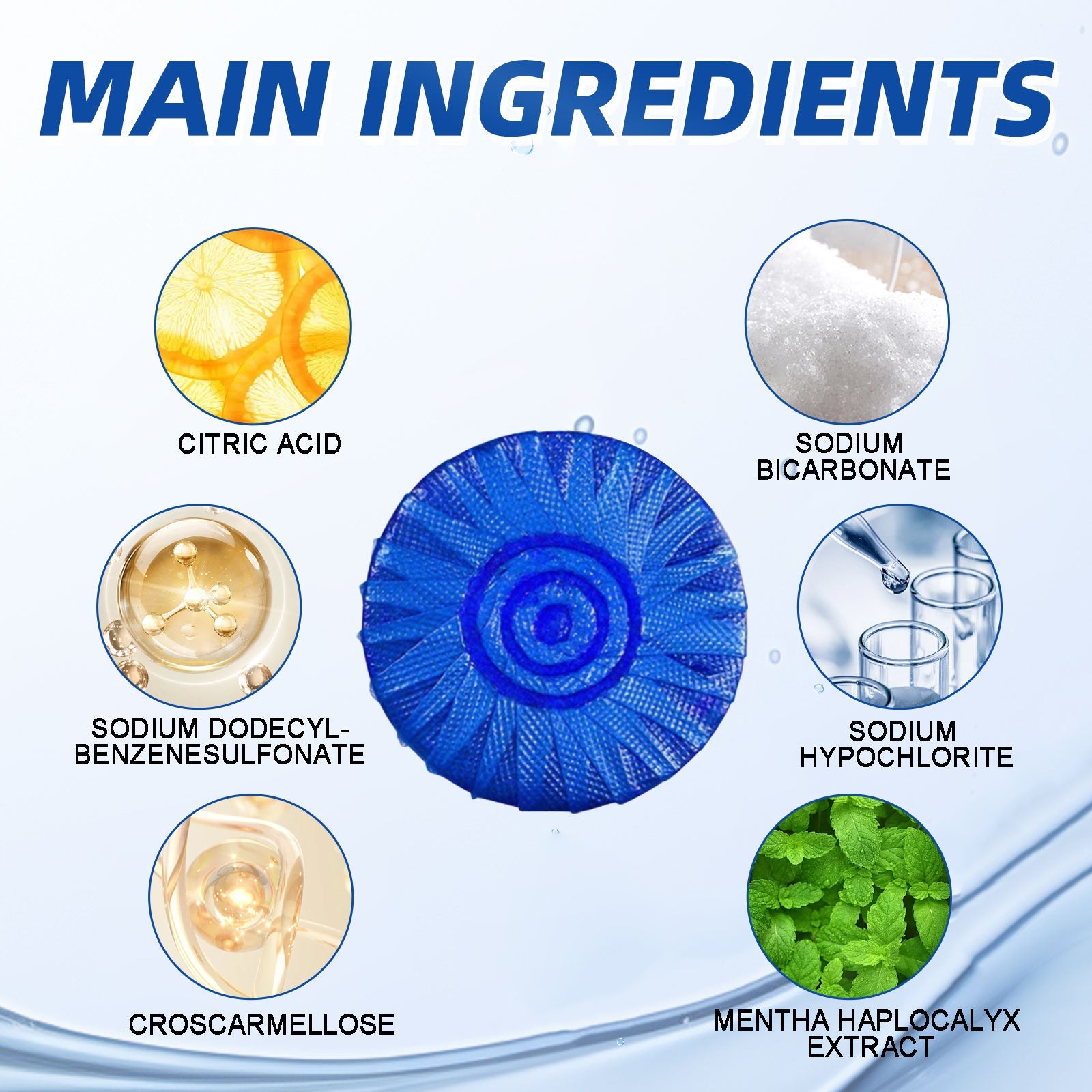 Automatic Toilet Bowl Cleaner, Household Descaling Deodorizing Deodorizing Odors Fresh Toilet Cleaning Block