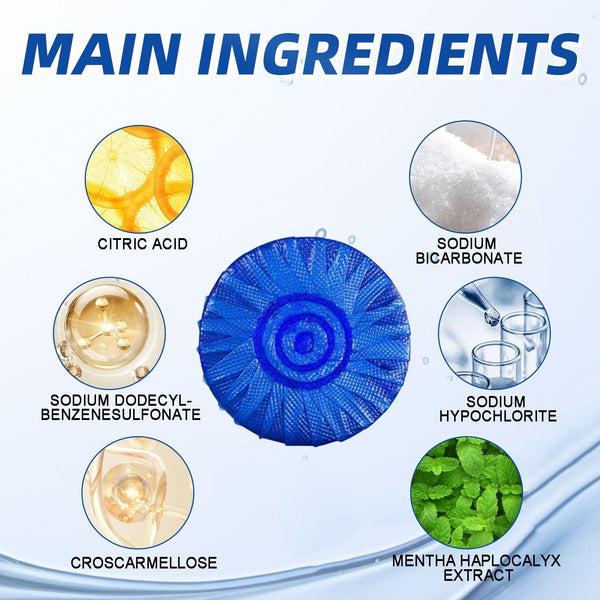 Automatic Toilet Bowl Cleaner, Household Descaling Deodorizing Deodorizing Odors Fresh Toilet Cleaning Block