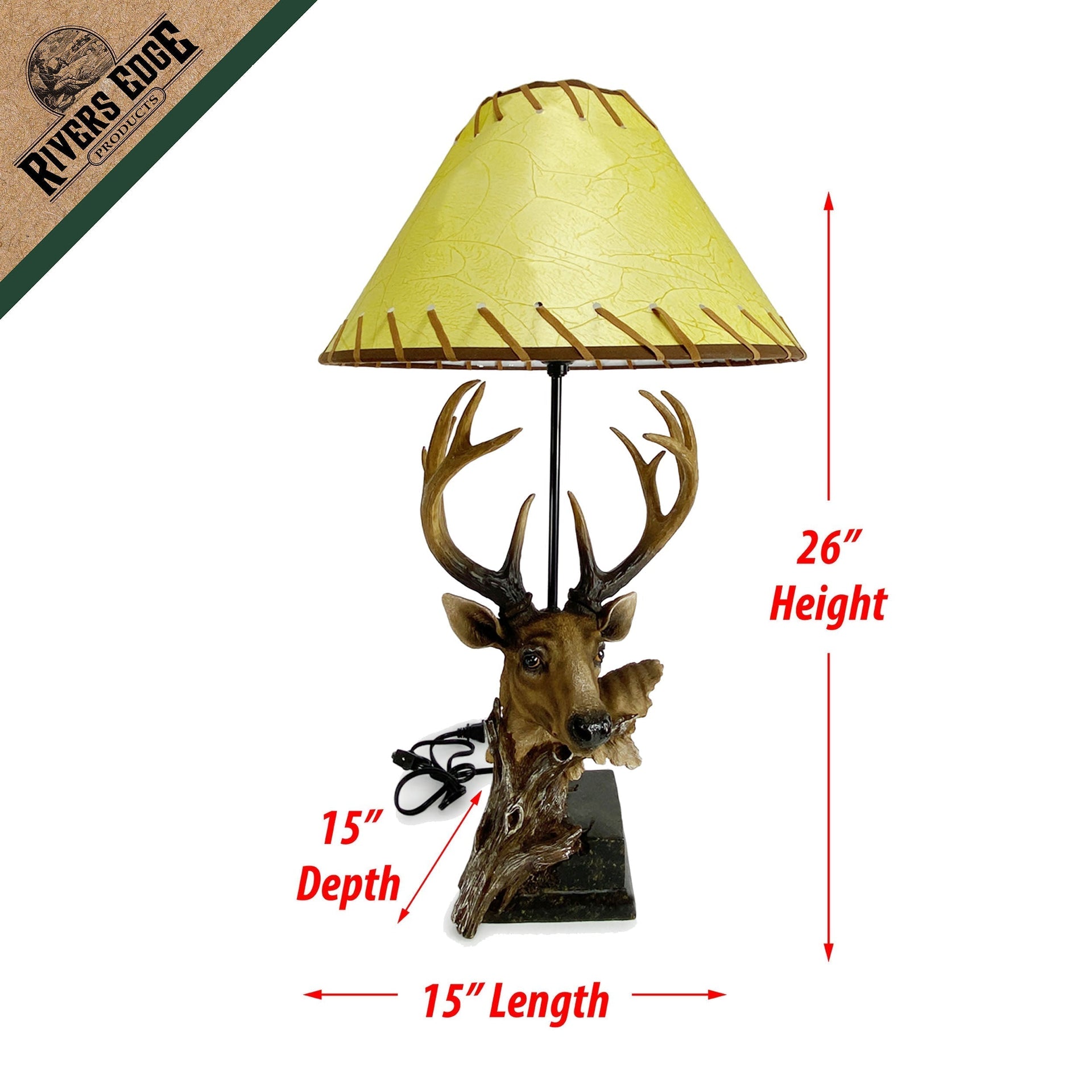 Table Lamp-Designer Deer Rivers Edge Products