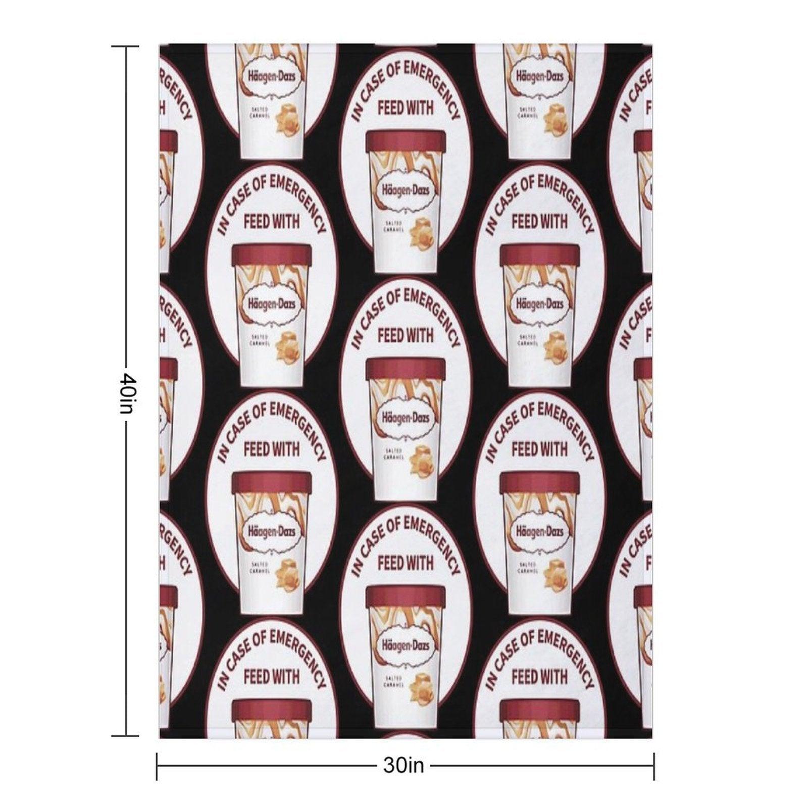 In Case Of Emergency Feed With Haagen-Dazs Throw Blanket