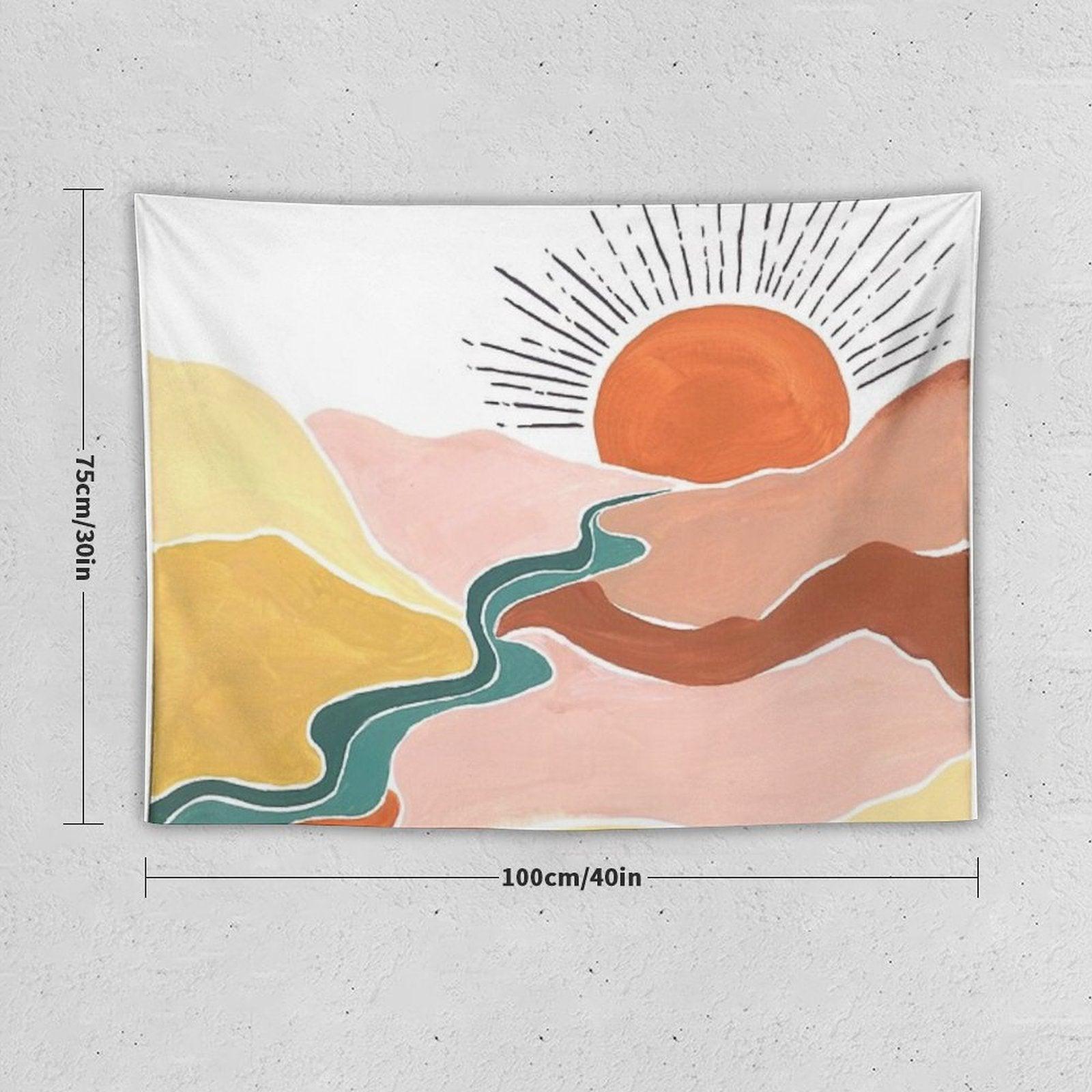 Sunrise Over Valley Tapestry
