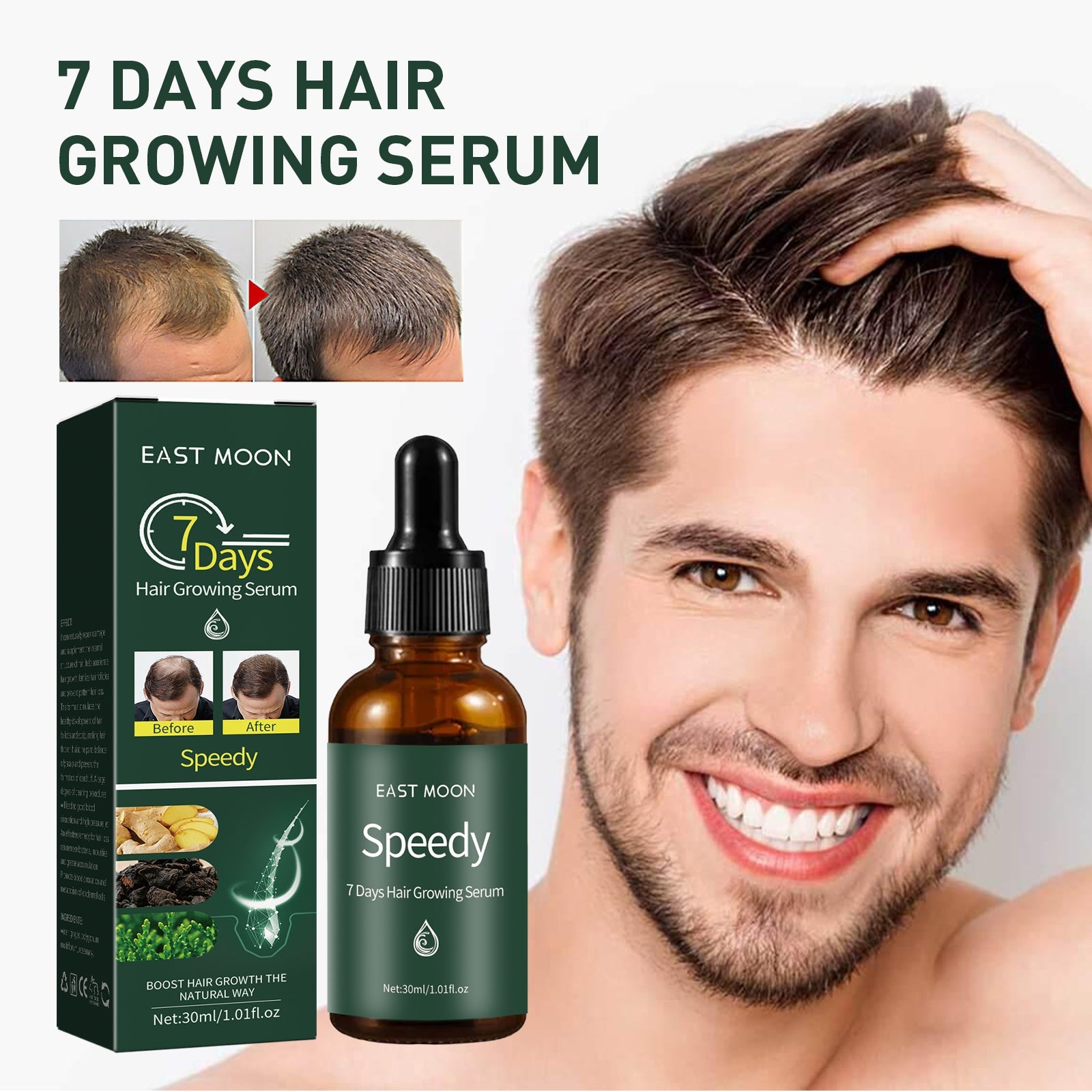 7 Days Essence Gently Moisturizes Hydrating Hairline Scalp Root Nourishing Hair Care Essential Oil