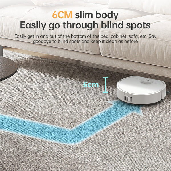 **3-in-1 Sweeping Robot: USB Charging, 1000Pa Suction, Auto-Clean for Pet Hair, Carpets & Floors** - Gifts for You 'n Me