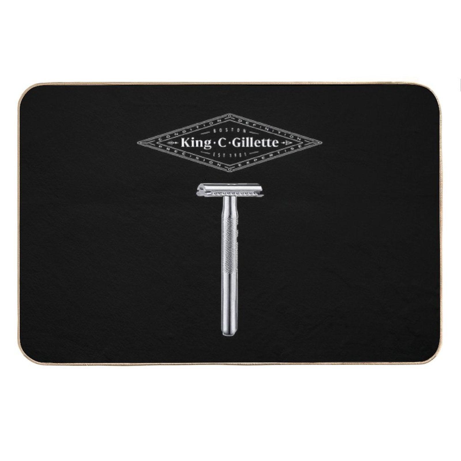 King C Gillette Safety Razor (Dark Colored Items) Bath Mat