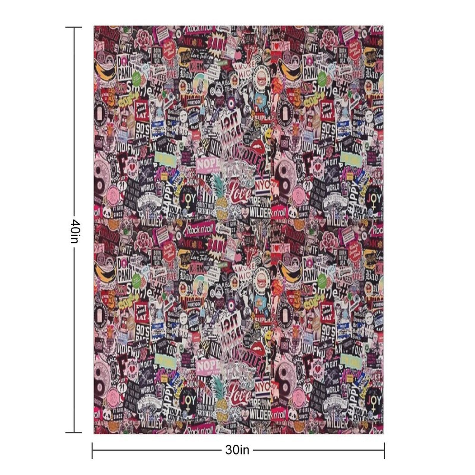 R PLACE MODIFIED 90S Travel-friendly Throw Blanket