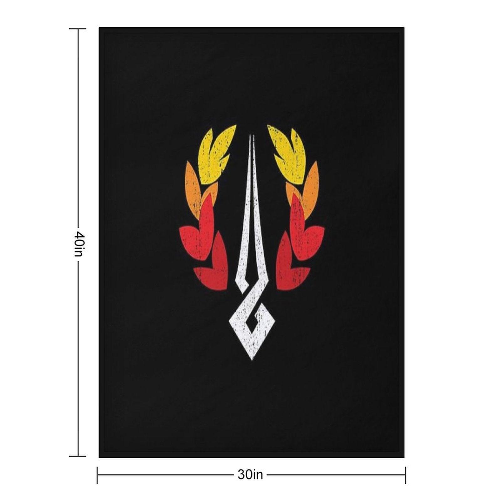 Hades Symbol T-Shirt Throw Blanket