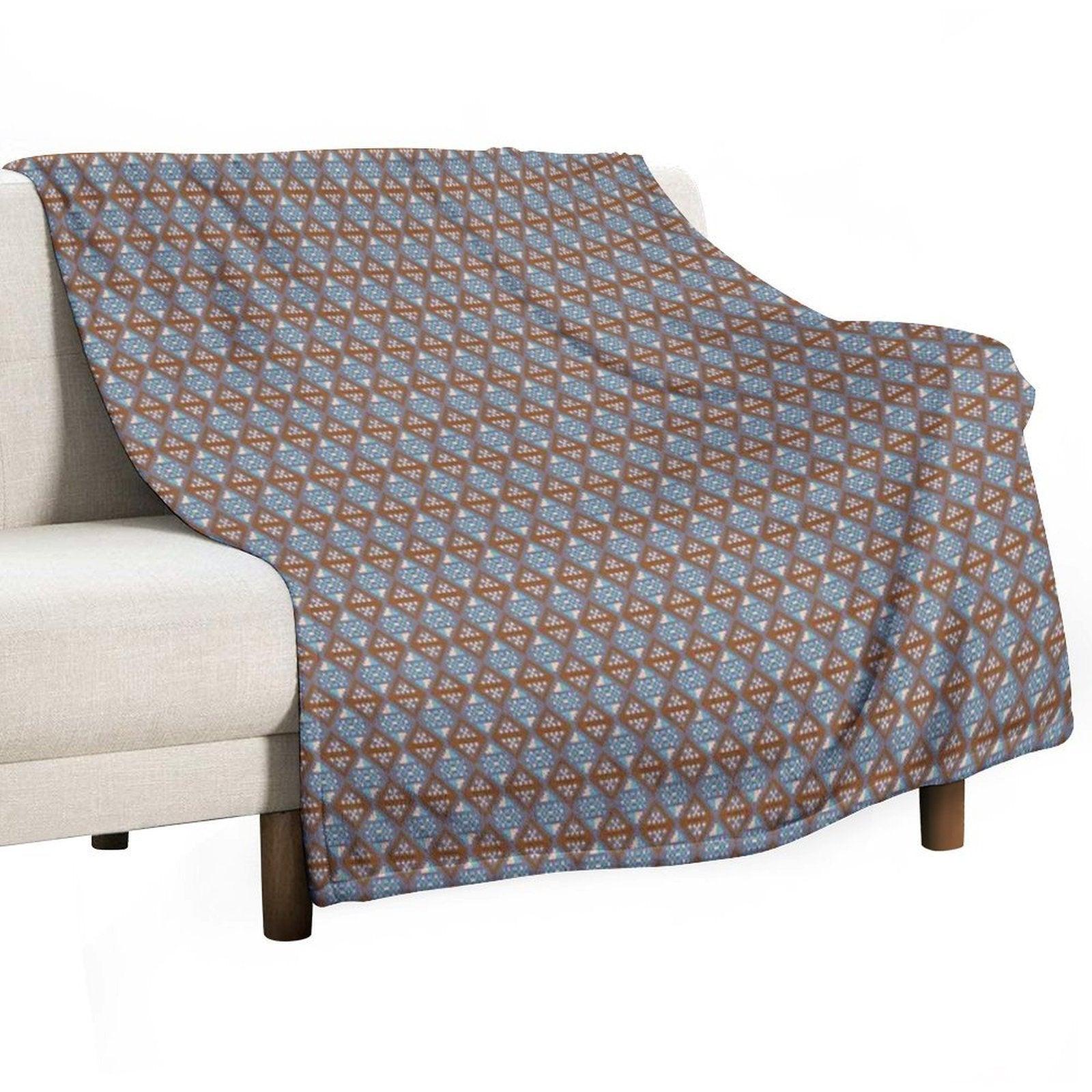Pixel Art Pattern Seamless for Fabric Throw Blanket