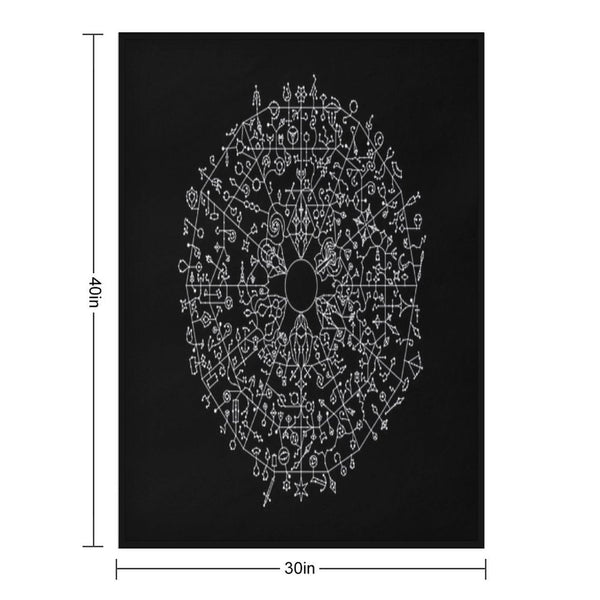 Path of Exile 2 Passive Skill Tree (white) Compact Throw Blanket