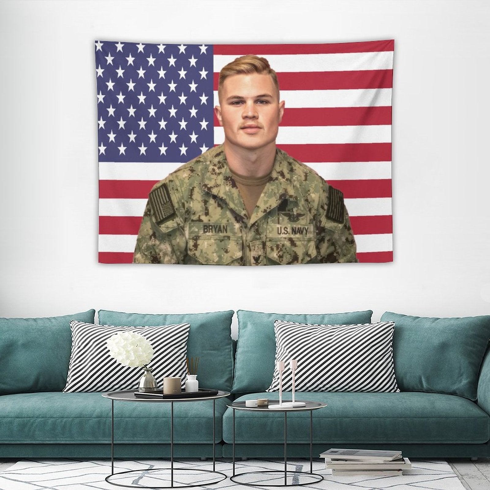 Zach Singer Bryan American Flag Tapestry BionZax