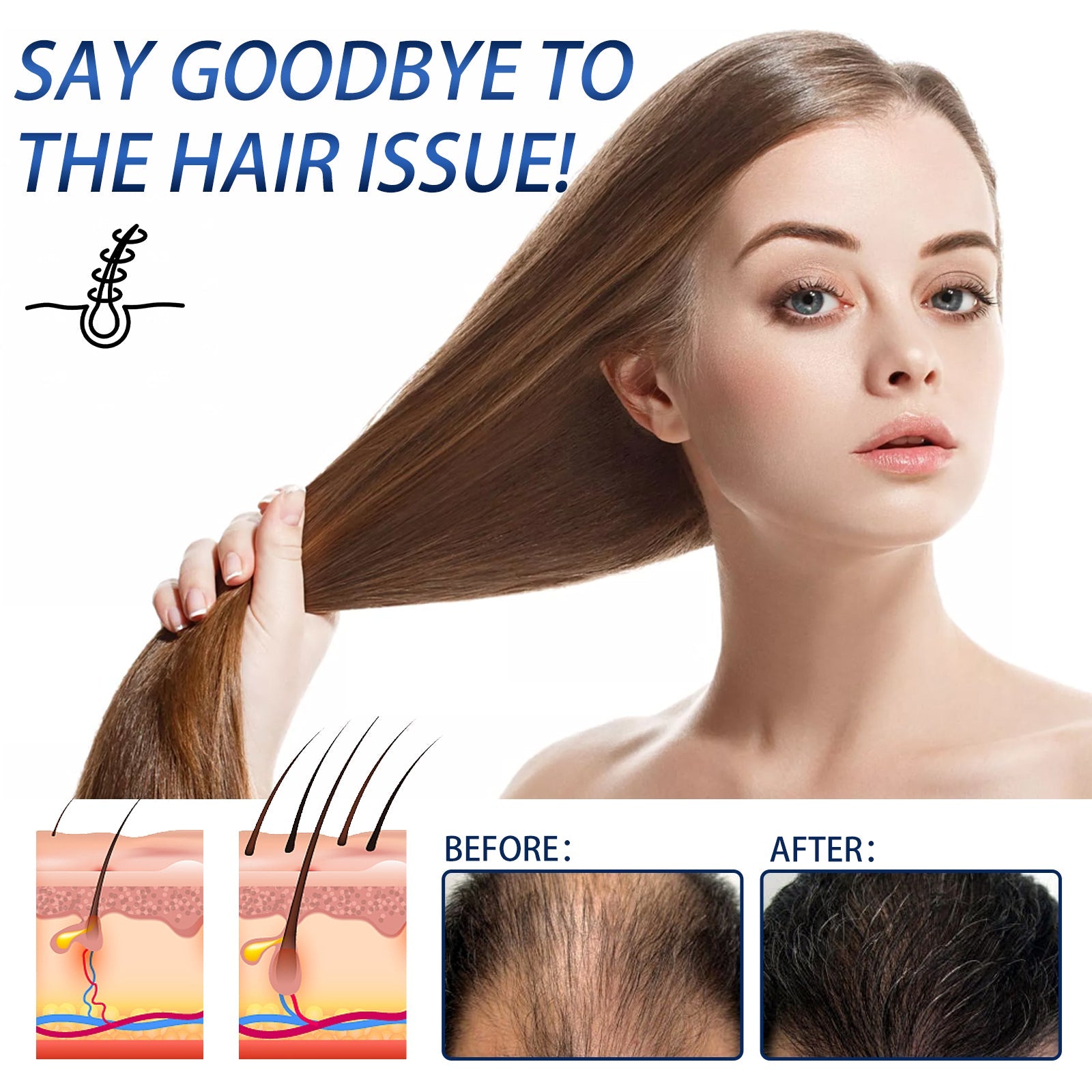 Regain Hair Spray, Moisturize And Repair Dry Hair And Frizz, Strengthen Hair And Prevent Hair Loss