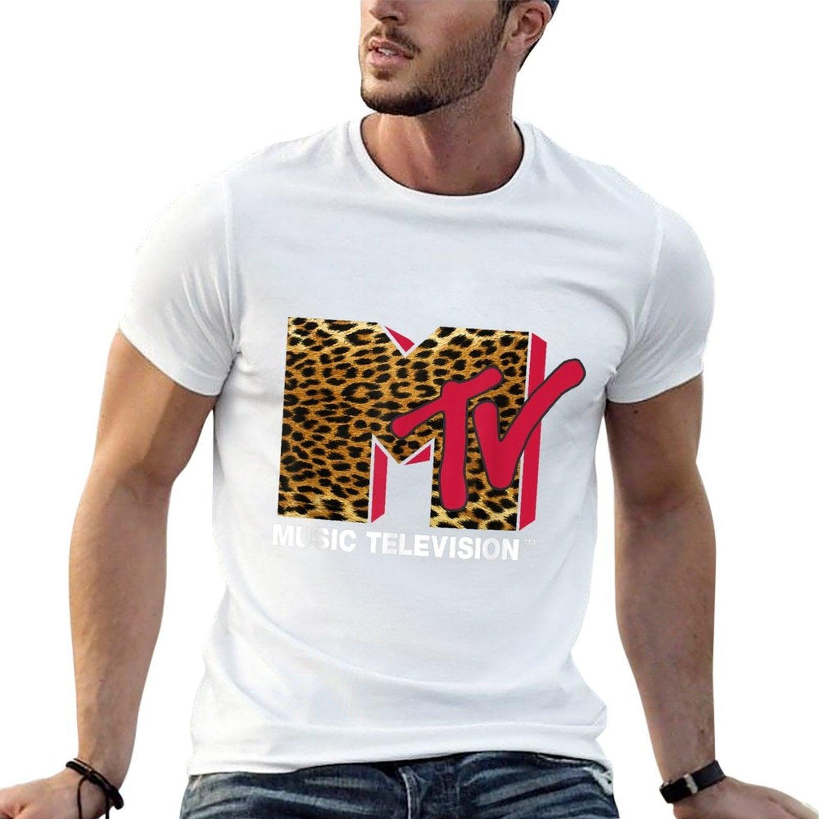 MTV Leopard Print Logo  Affordable Price T-Shirt