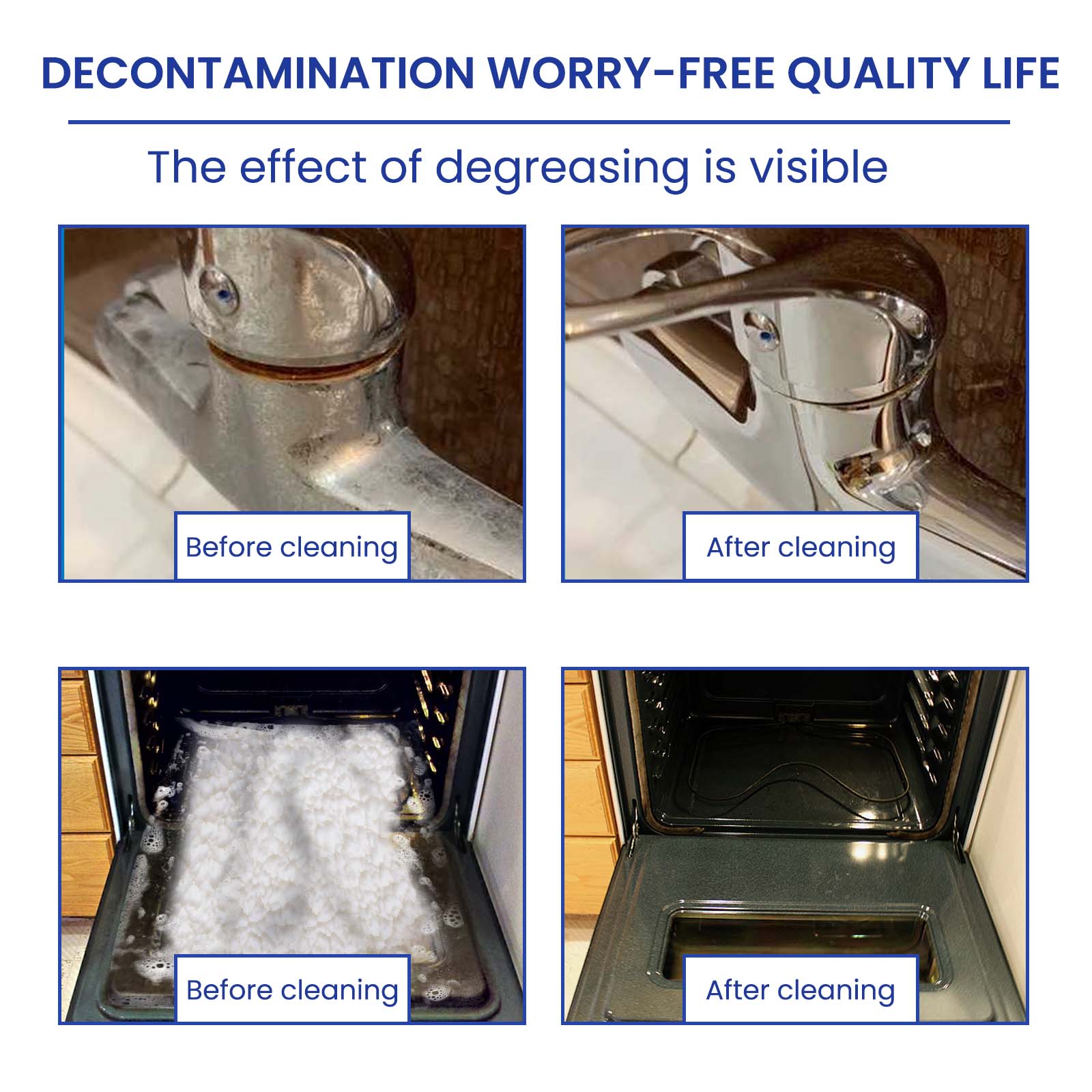 Multi-Purpose Cleaner, Kitchen Bathroom Remover Oil Dirt Stain And Odor Brightening Cleaner