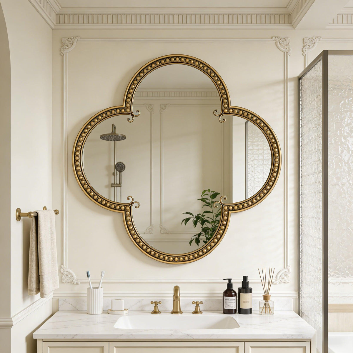 Quatrefoil Mirror - 31.5