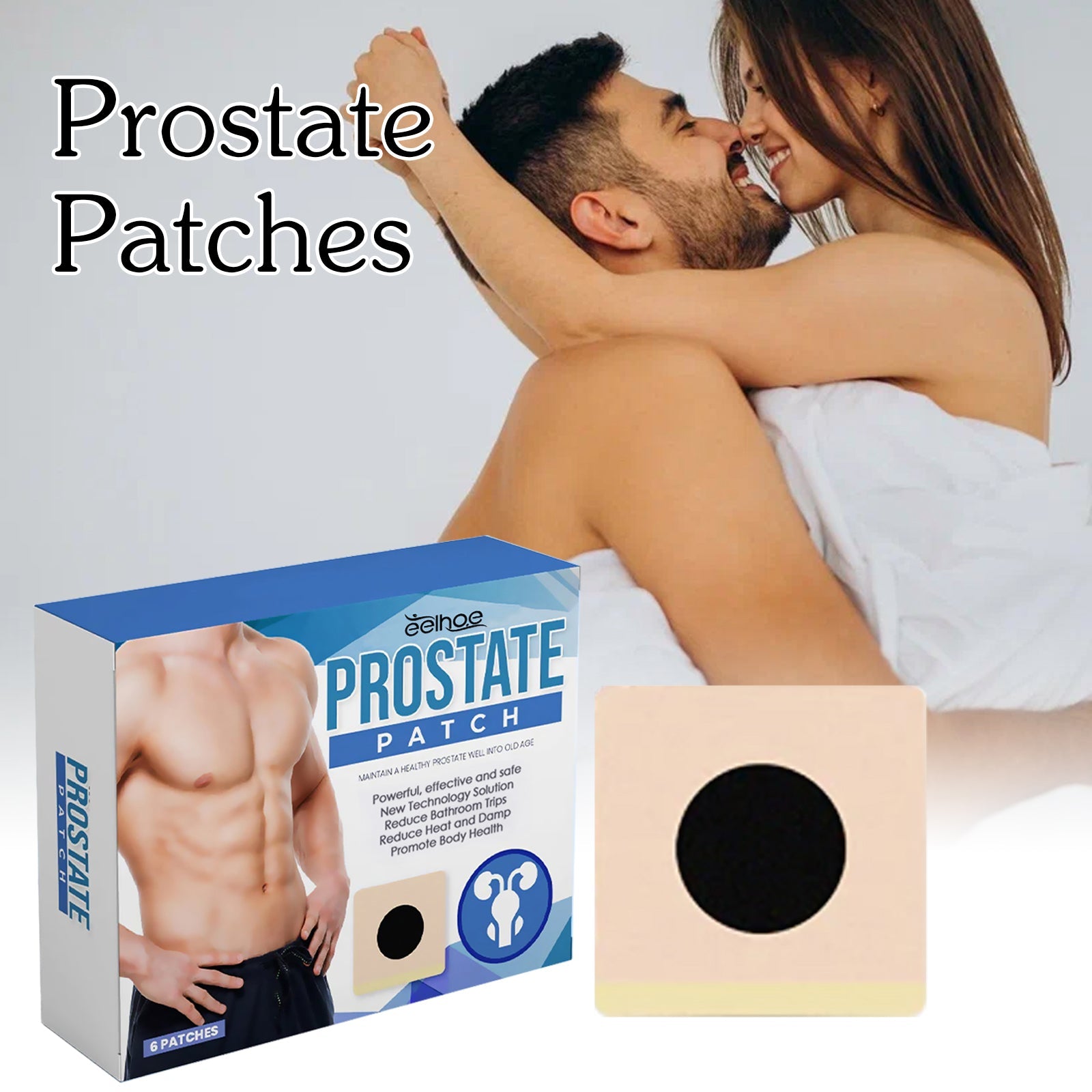 Prostate Patches, Men's Body Toning Care To Relieve Itching Discomfort Health Care Belly Button Patch