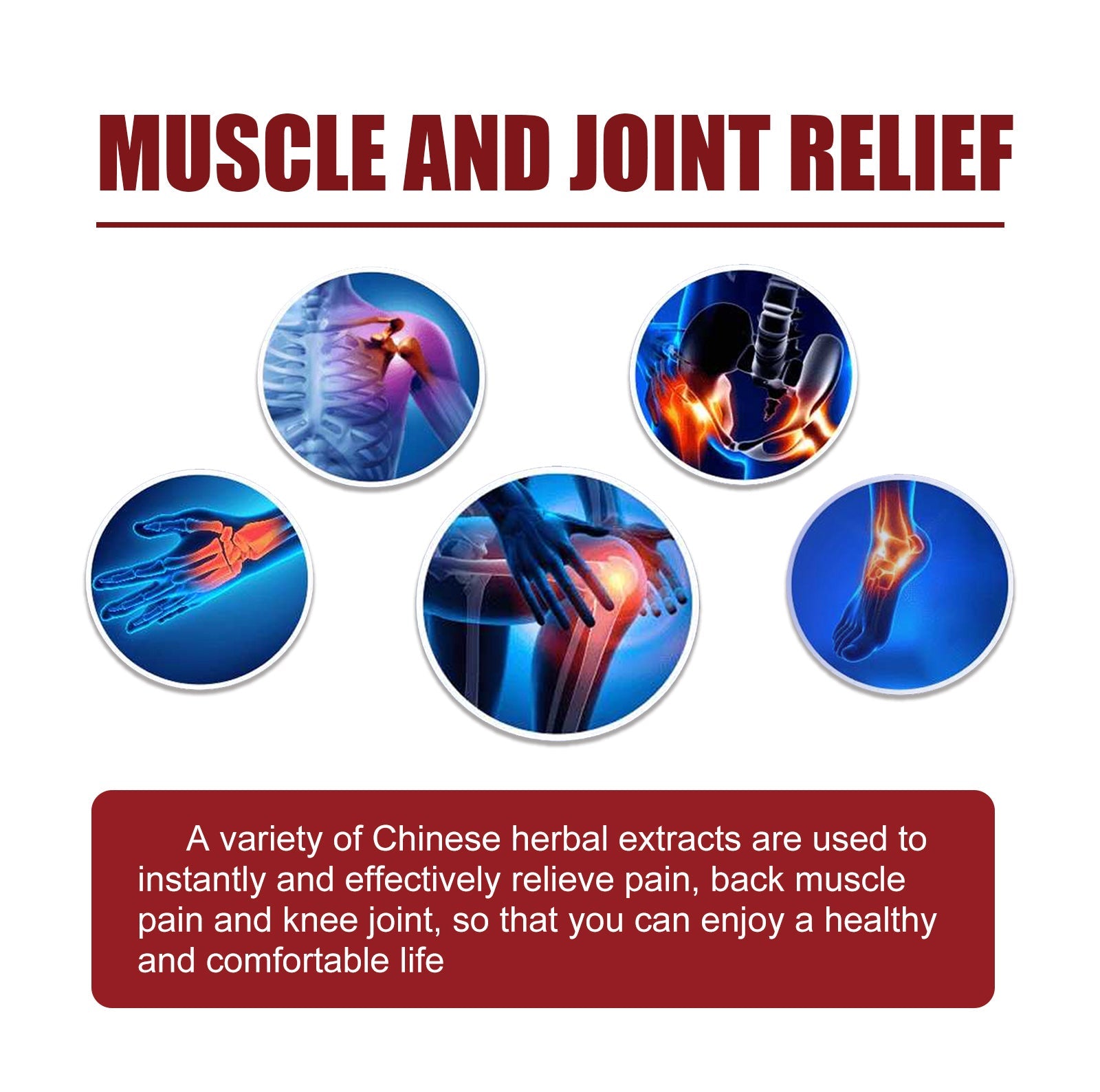 Pain Relief Cream, Elbow Shoulder Neck Knee Vertebra Waist Leg Joint Pain Relief Rolling Ball