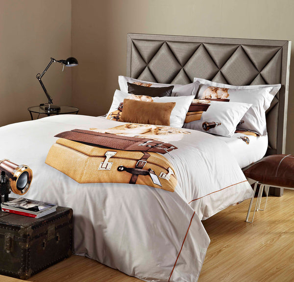 Dolce Mela 100% Cotton Bedding Duvet Cover Sheet Set - Animal Print - Gifts for You 'n Me