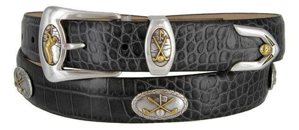 Bayside Genuine Full-Grain Cowhide Leather Designer Dress Golf Belt 1-1/8