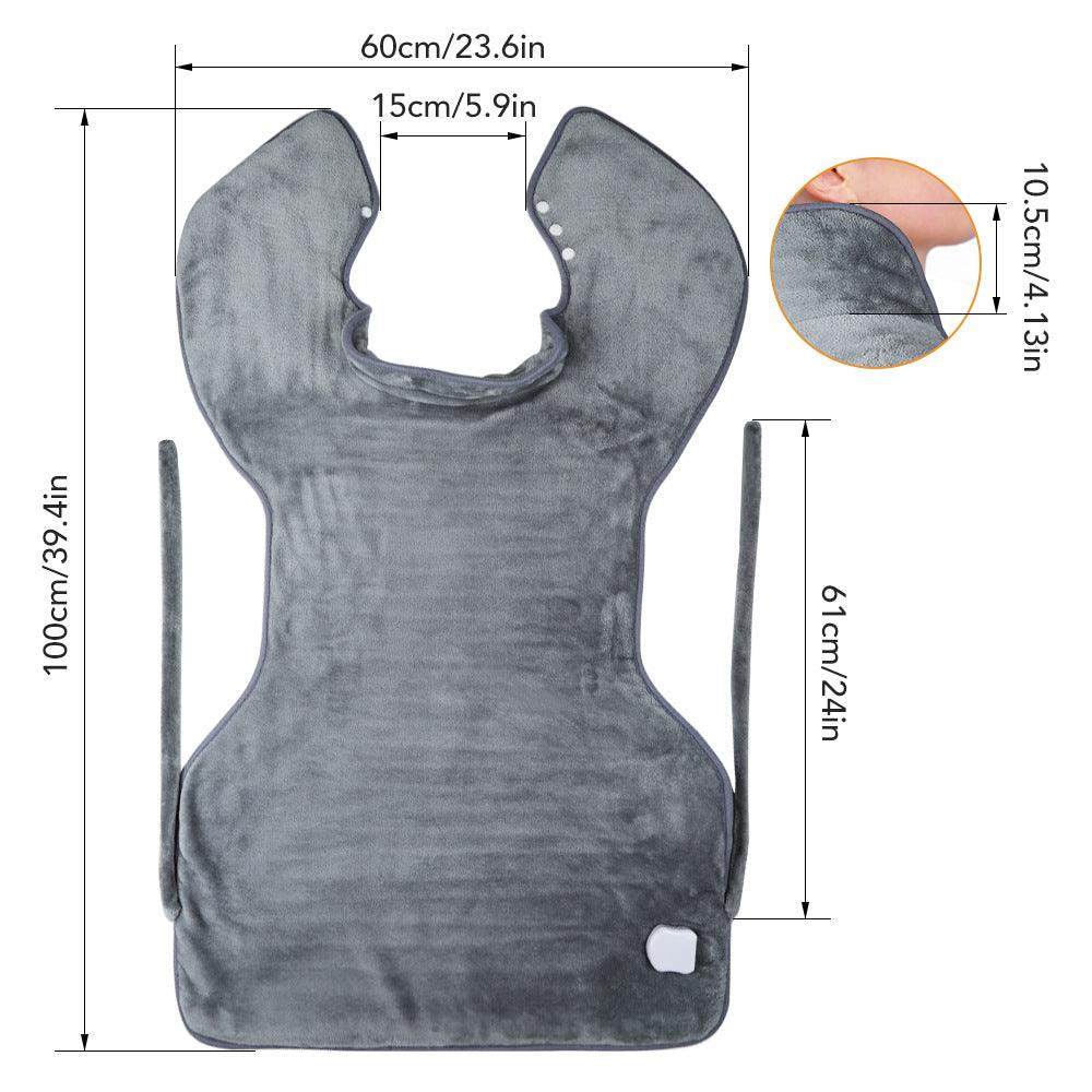 Plug-In Heating Shawl Blanket Flannel 3-Speed Shoulder Neck Back Warm Clothes Electric Blanket