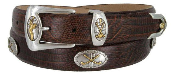 Bayside Genuine Full-Grain Cowhide Leather Designer Dress Golf Belt 1-1/8