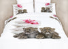 Dolce Mela 100% Cotton Bedding Duvet Cover Sheet Set - Baby Leopards Print
