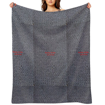 Warning  Hot Man Sustainable Throw Blanket