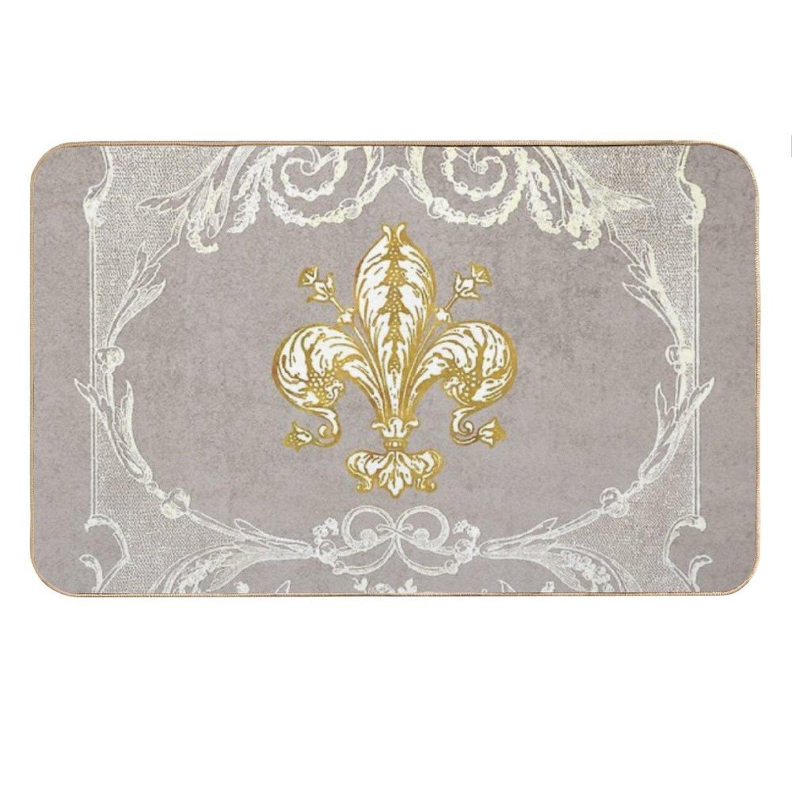 Fleur-de-lis, French, Fleur-de-lys Bath Mat