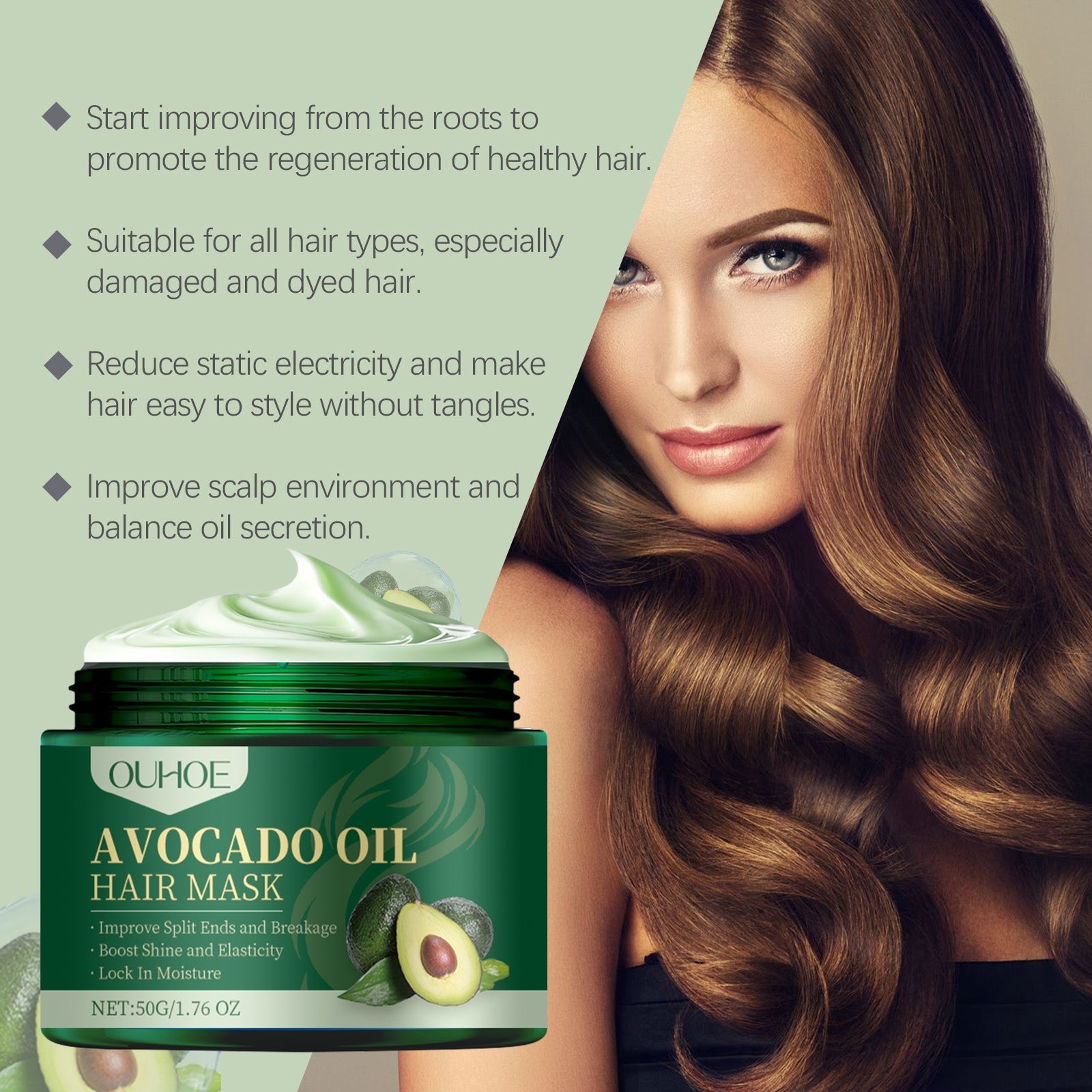 Avocado Oil Hair Mask Gently Hydrates And Nourishes Dry Hair