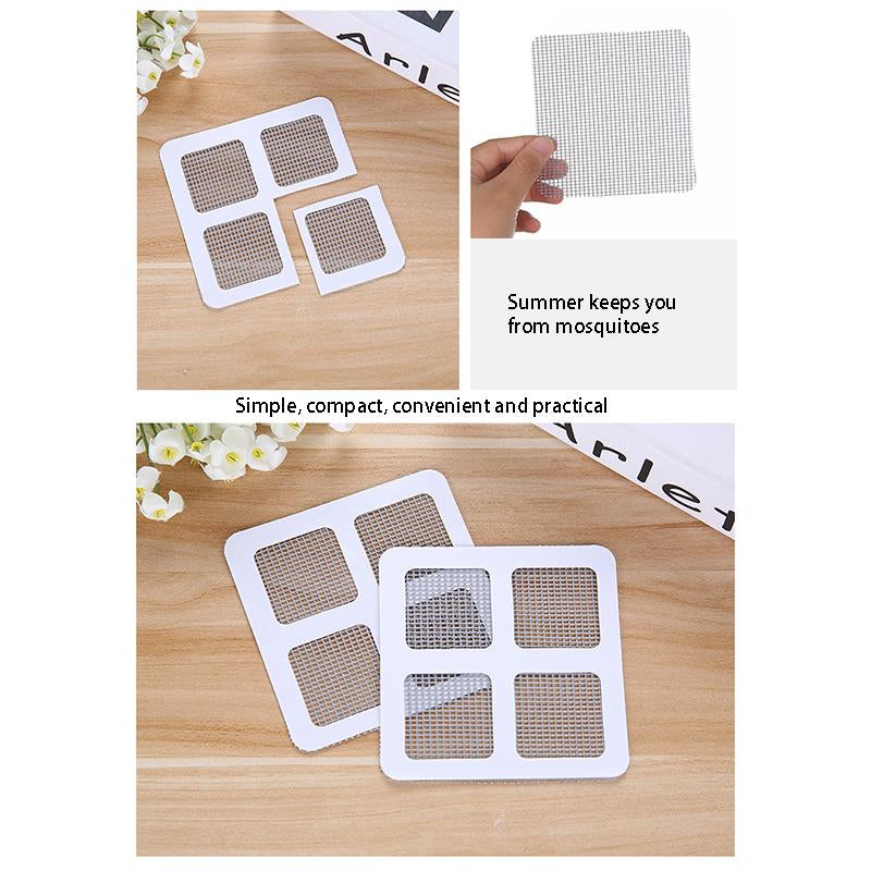 20pcs Summer Anti-Mosquito Fill In The Loophole Mosquito Window Screen Sticker Home Anti Mosquito Repair Screen Patch Stickers