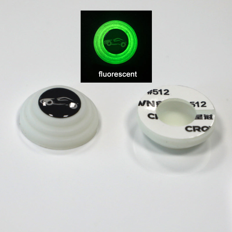 20pcs Universal Branded Silicone Car Door Shock Absorbing Buffers Protector Stickers Bumper, Fluorescent and Blac