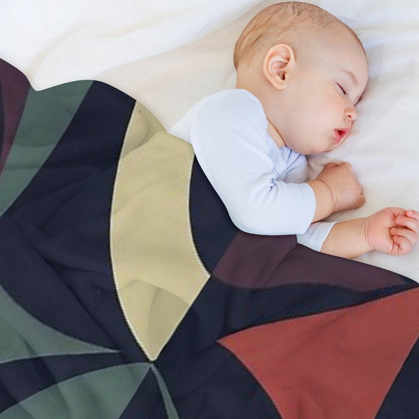 Dark Sixties Pattern All-season Throw Blanket