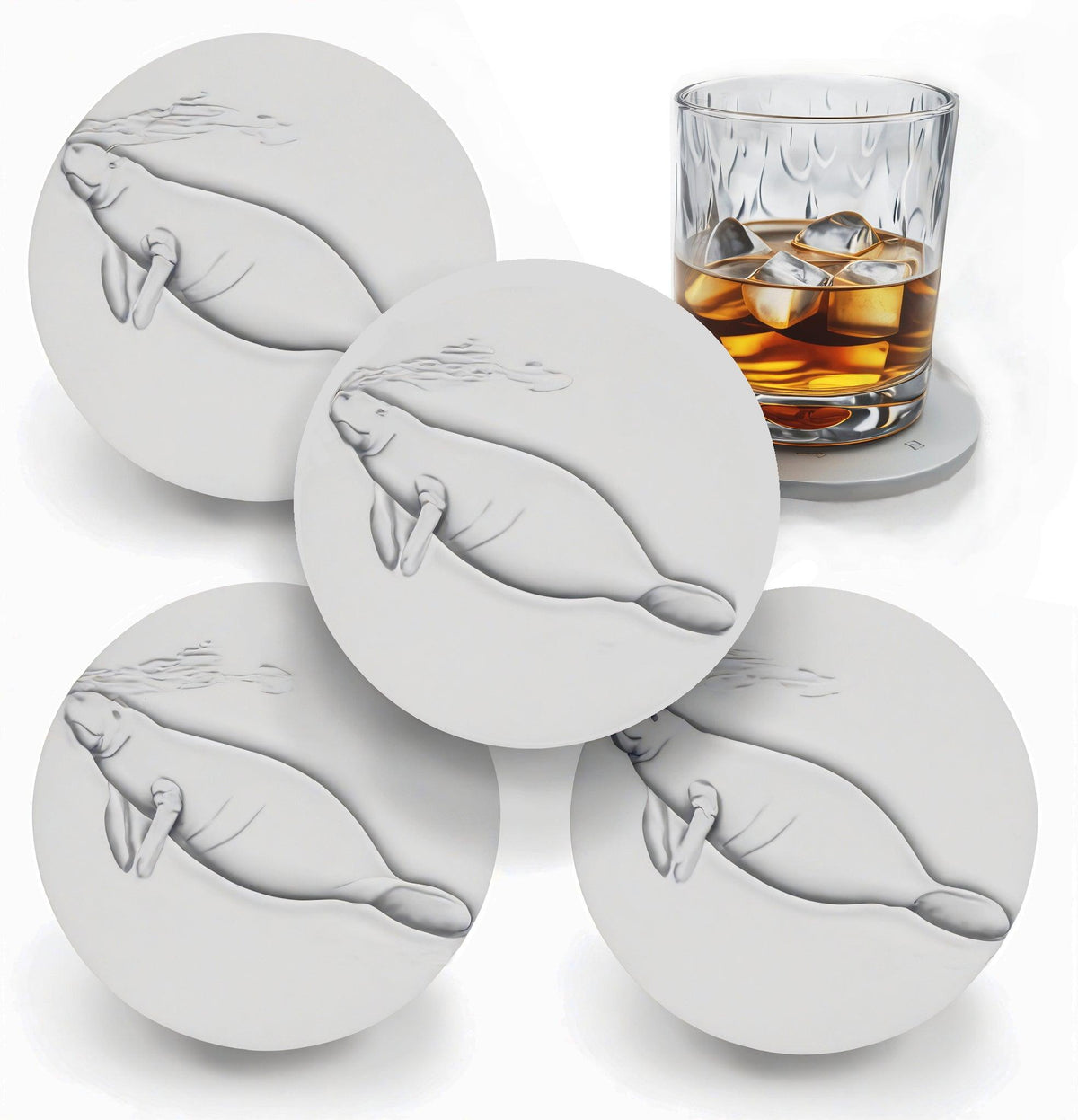 Manatee Drink Coasters