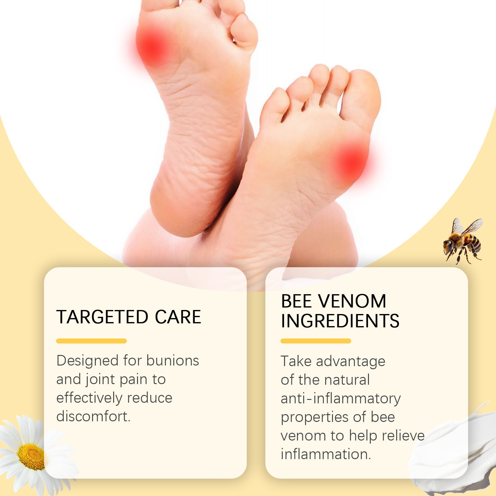 Bee Venom Care Cream, Bee Venom Care Cream To Relieve Inflammation, Pain Swelling Can Improve Joint Health Bunions Adjuvant Therapy