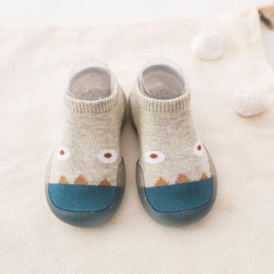 Spring and Autumn Children's Indoor and Outdoor Socks Shoes Baby Step Shoes Boys and Girls Summer Breathable Little Monster Wear resistant Board Shoes